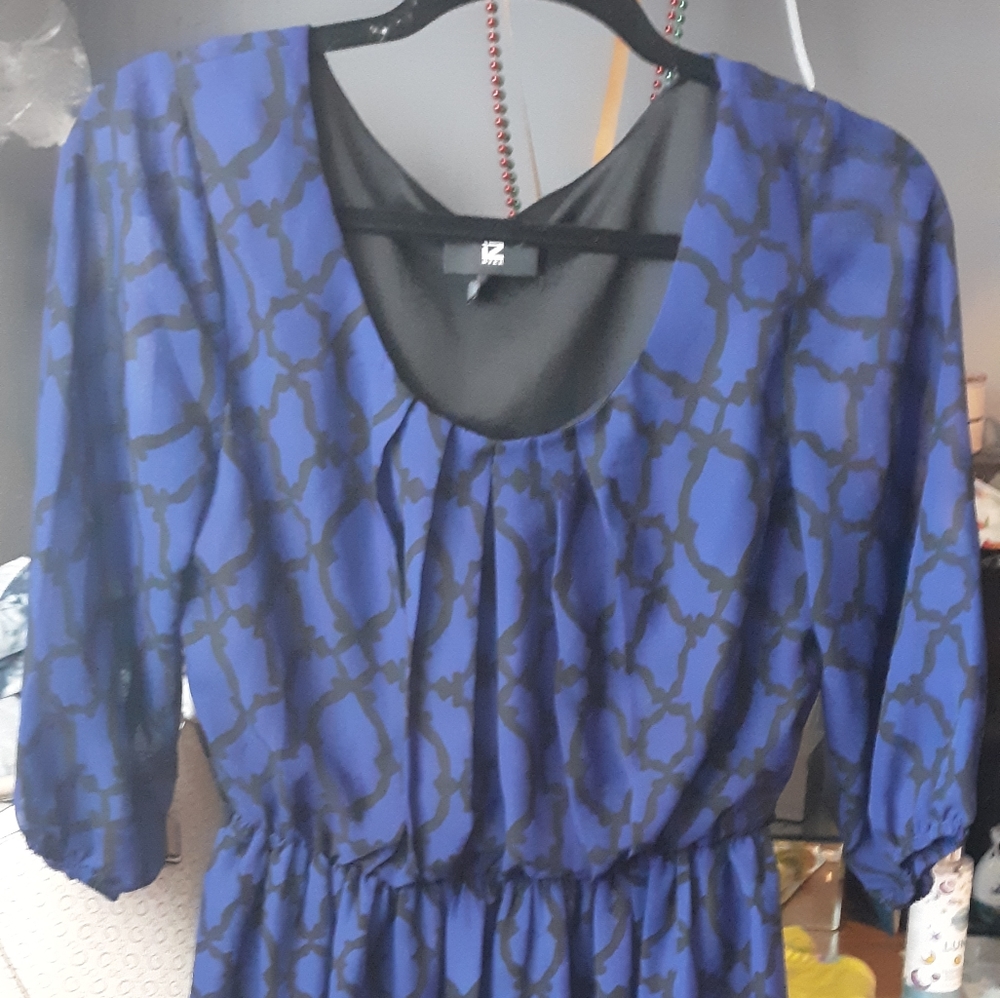 Iz Byer Blouse Material Midi  Dress Juniors